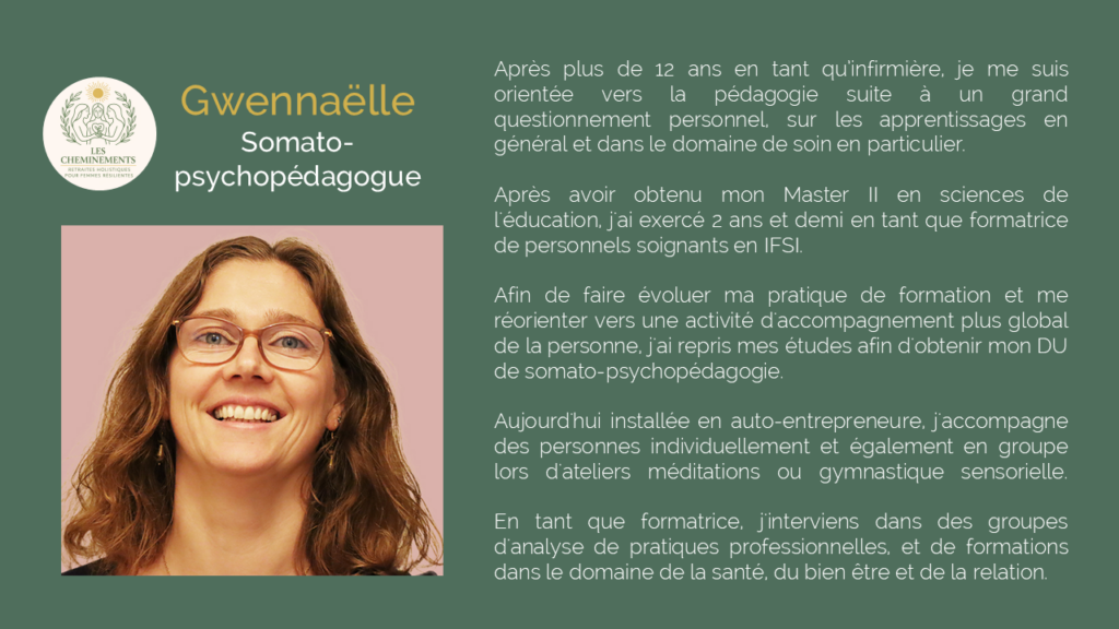 Gwennaëlle somato psychopédagogue